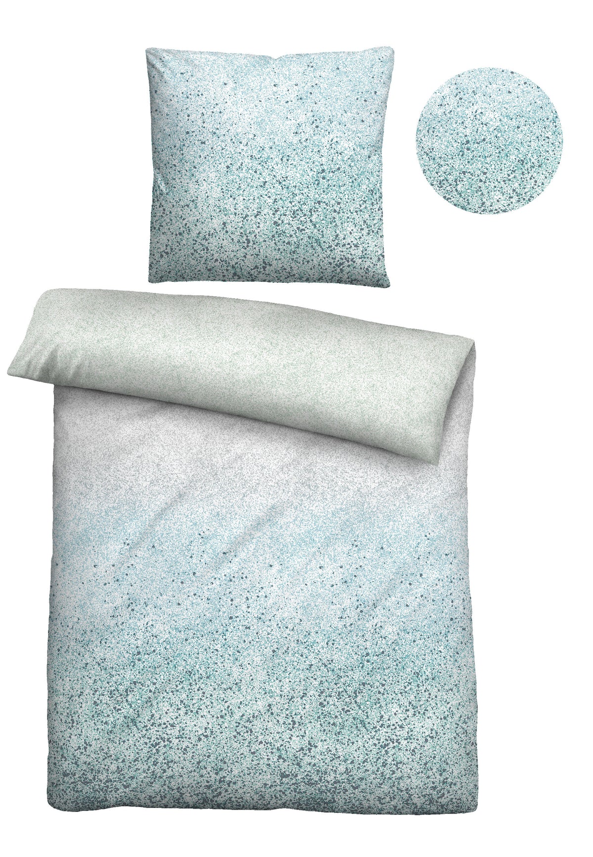 biberna Mako-Satin Bettwäsche Ciel – Stoffmuster Mako-Satin