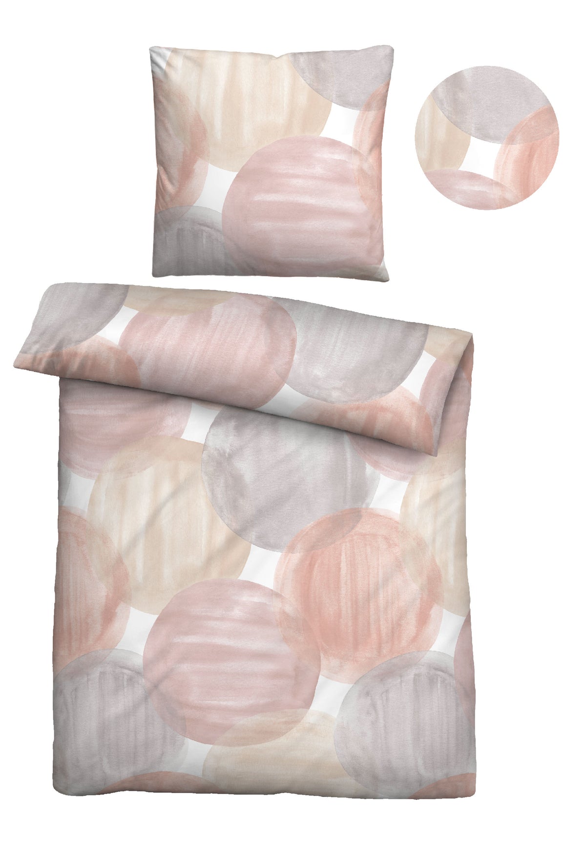 biberna Mako-Satin Bettwäsche Gold – Stoffmuster Mako-Satin