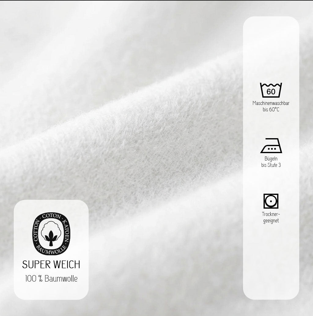 biberna Biber Betttuch – Materialdetail Weiss