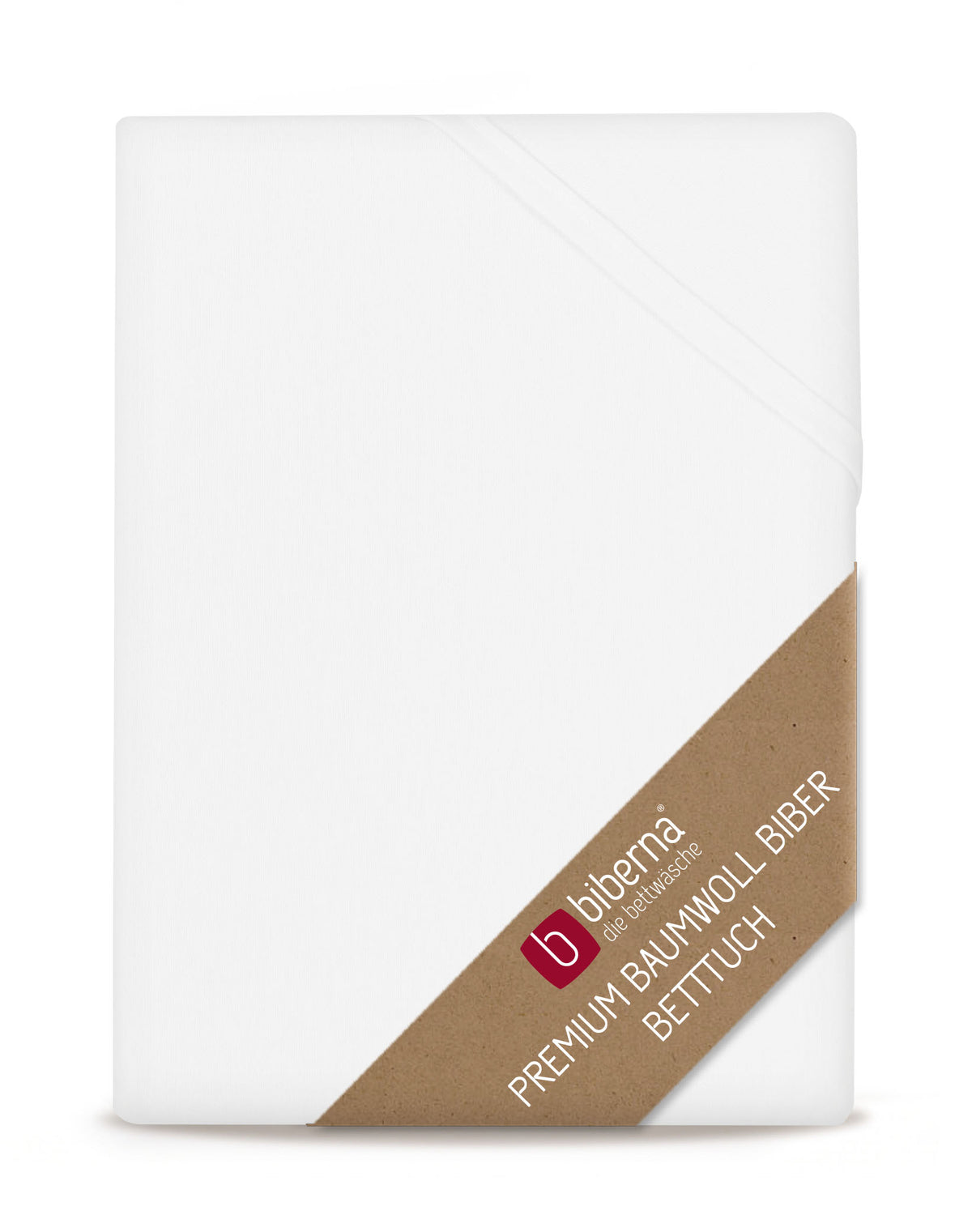 biberna Biber Betttuch – Weiss
