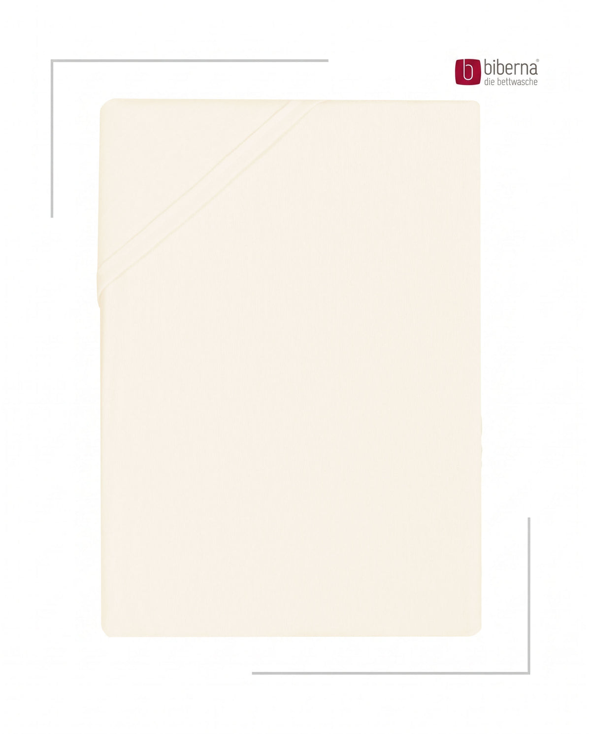 biberna Biber Betttuch – Natur, Produktansicht