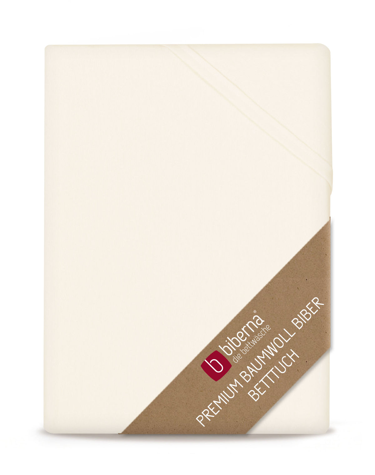 biberna Biber Betttuch – Natur
