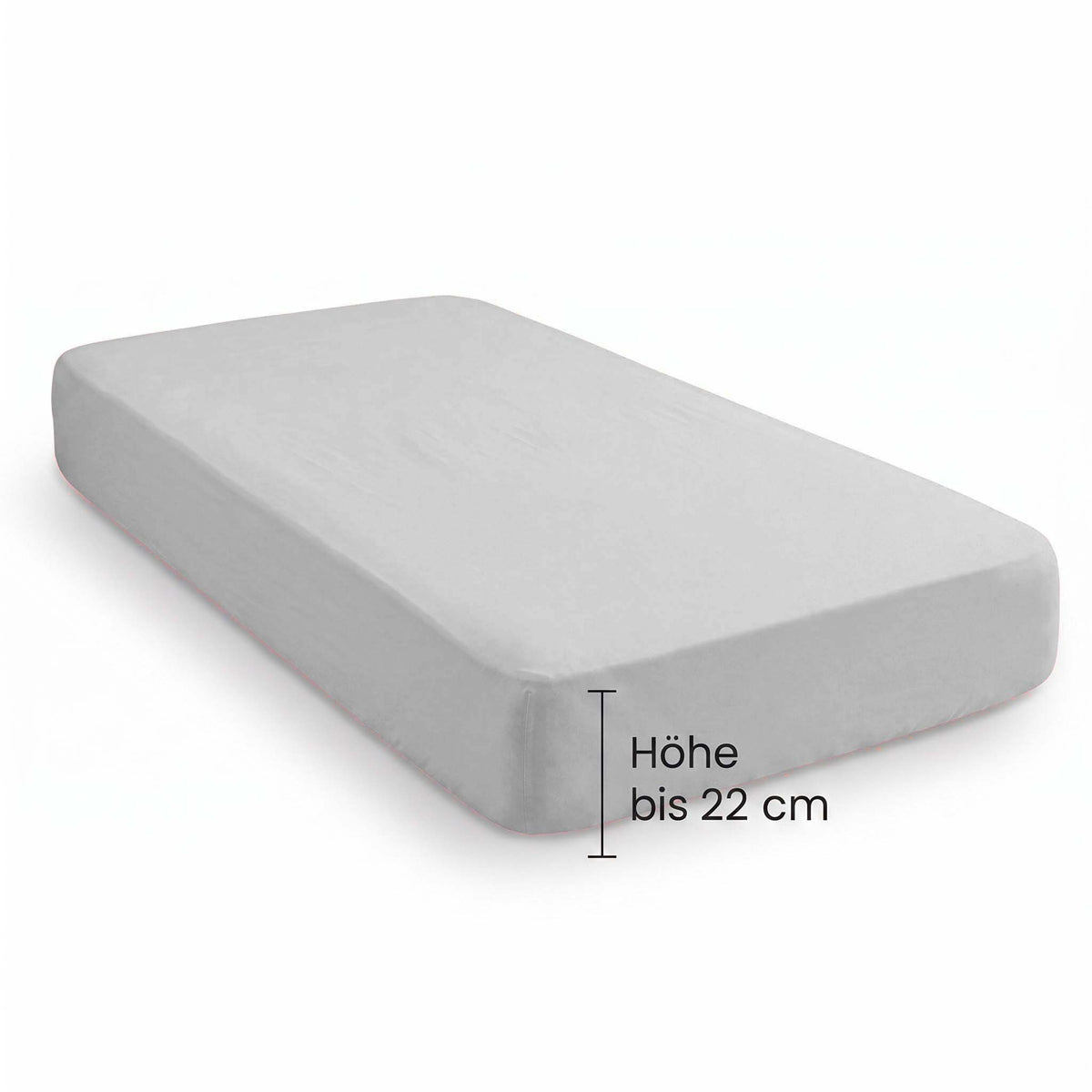 biberna Feinbiber Spannbetttuch – Steghöhe