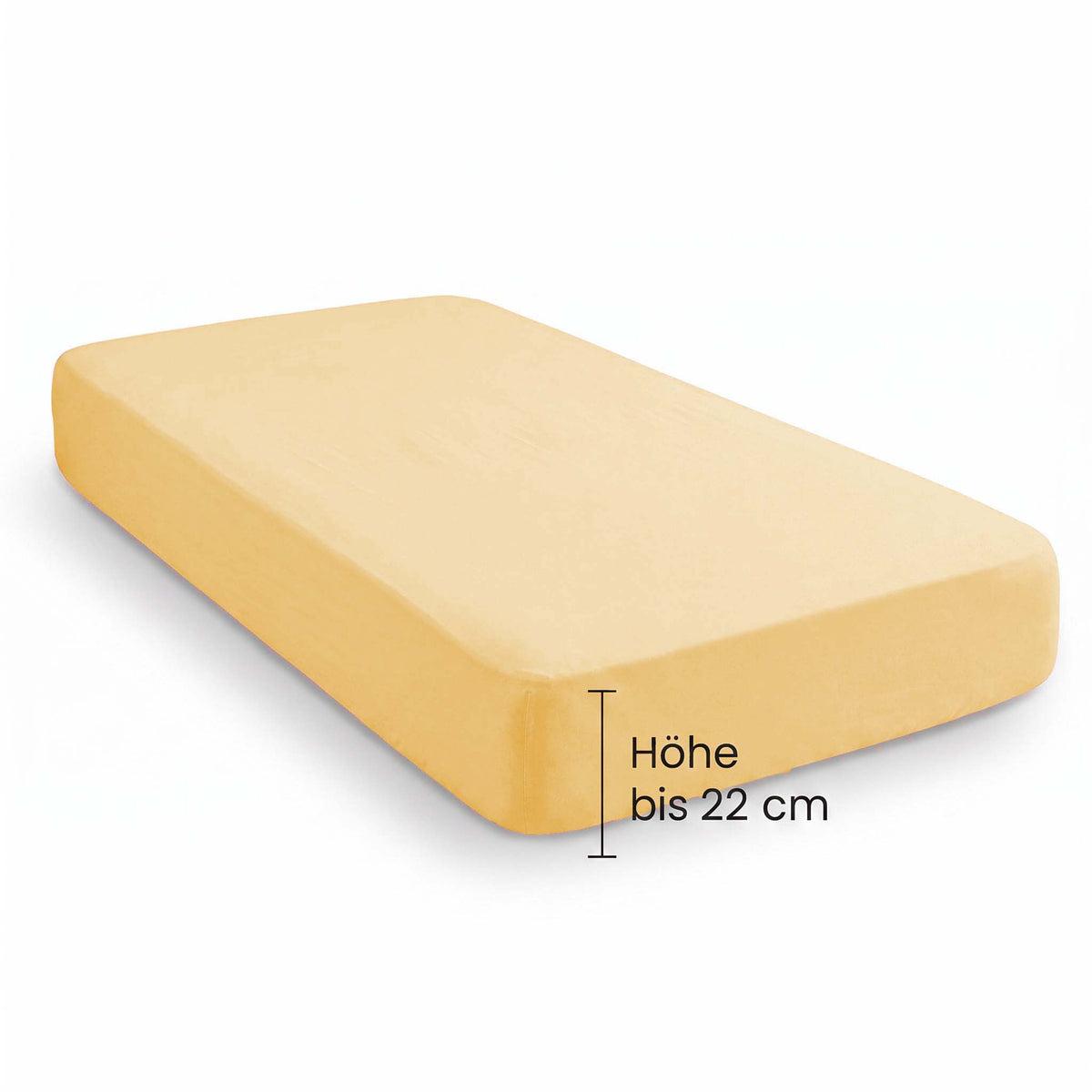 biberna Feinbiber Spannbetttuch – Steghöhe