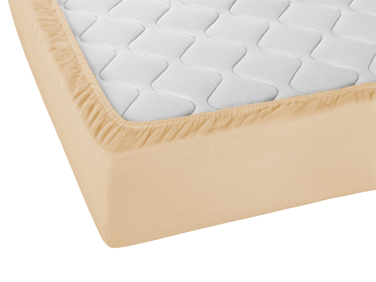 biberna Feinbiber Spannbetttuch – Detailaufnahme