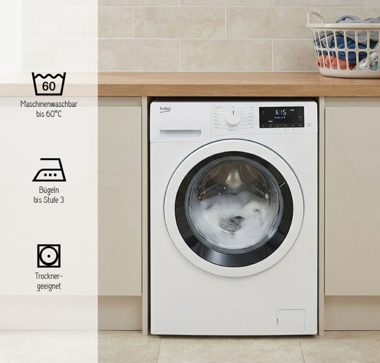 biberna Feinbiber Bettwäsche Weiss – Produktdetail