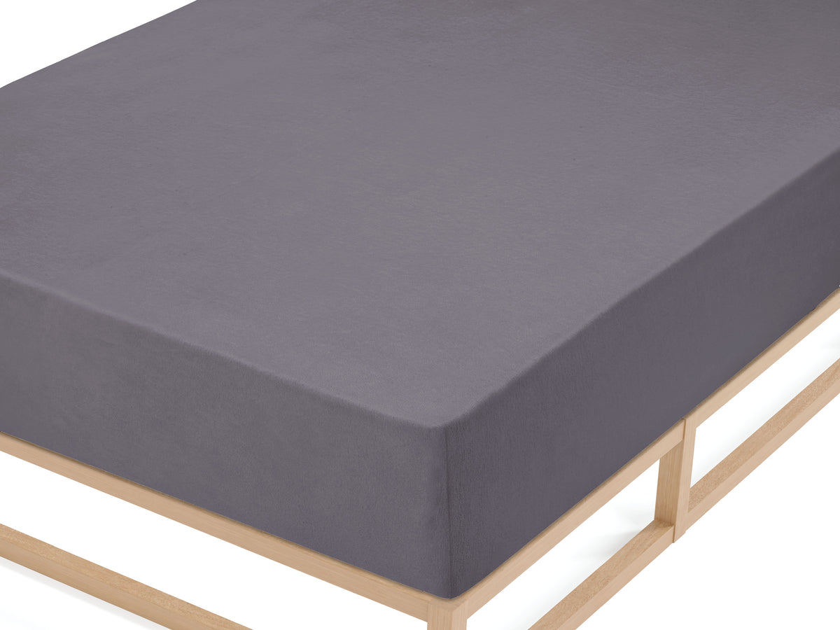 biberna Frottee-Stretch Spannbetttuch – Detailaufnahme