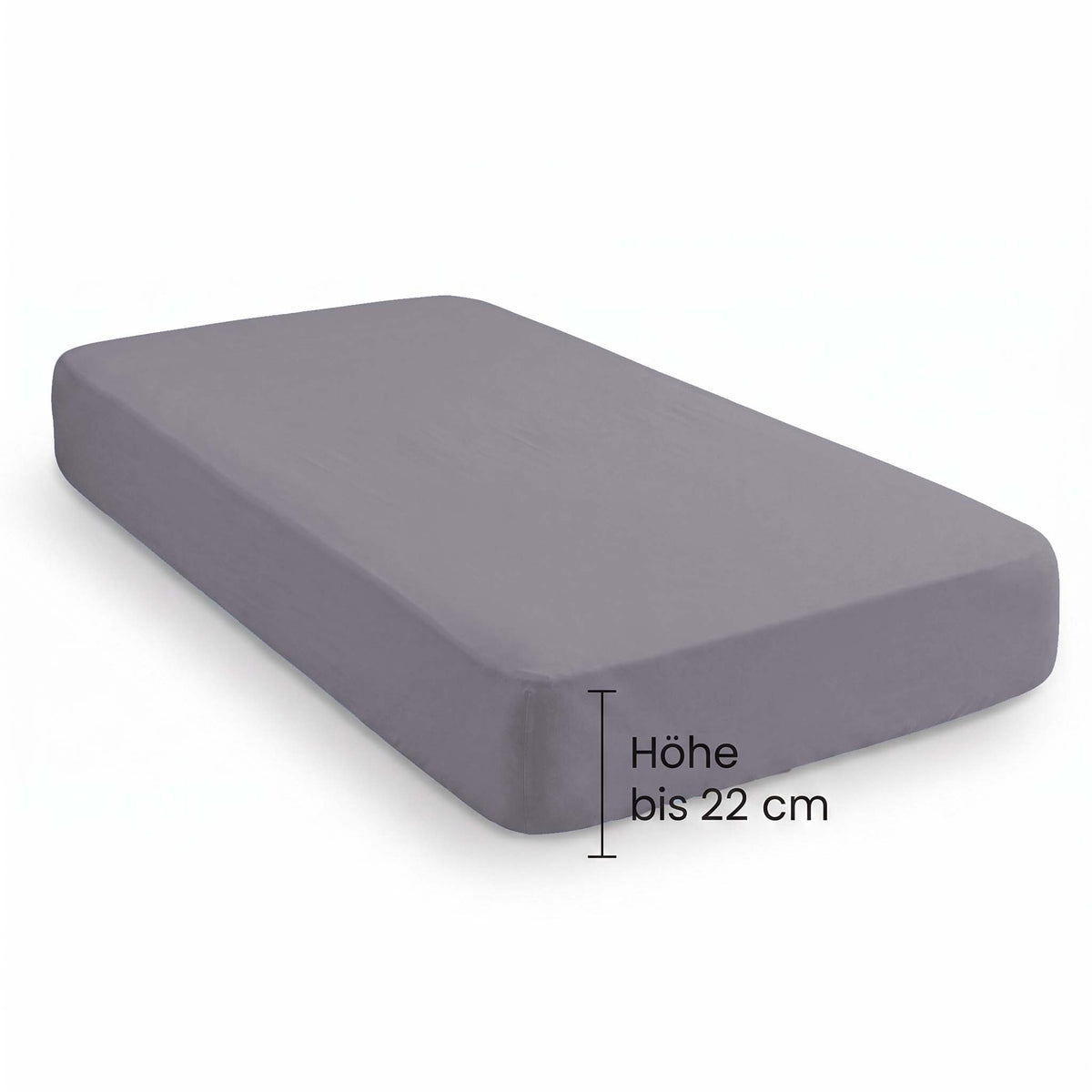 biberna Frottee-Stretch Spannbetttuch – Steghöhe