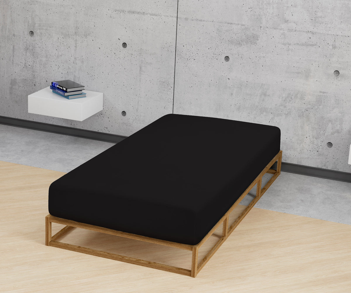 biberna Frottee-Stretch Spannbetttuch – Detailaufnahme