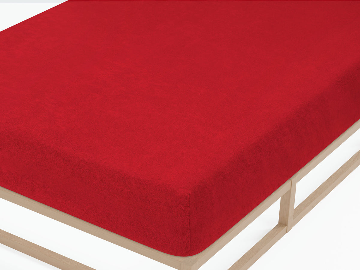 biberna Frottee-Stretch Spannbetttuch – Detailaufnahme