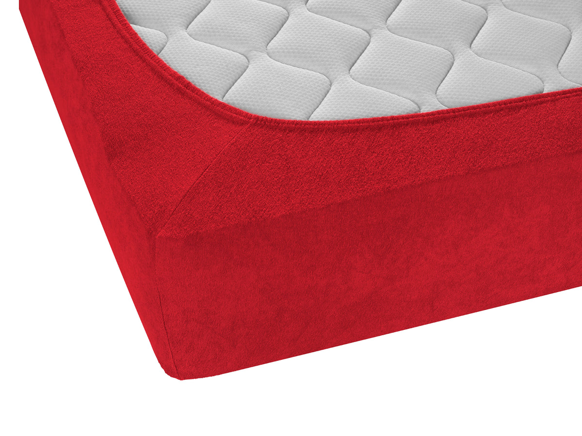 biberna Frottee-Stretch Spannbetttuch – Detailaufnahme