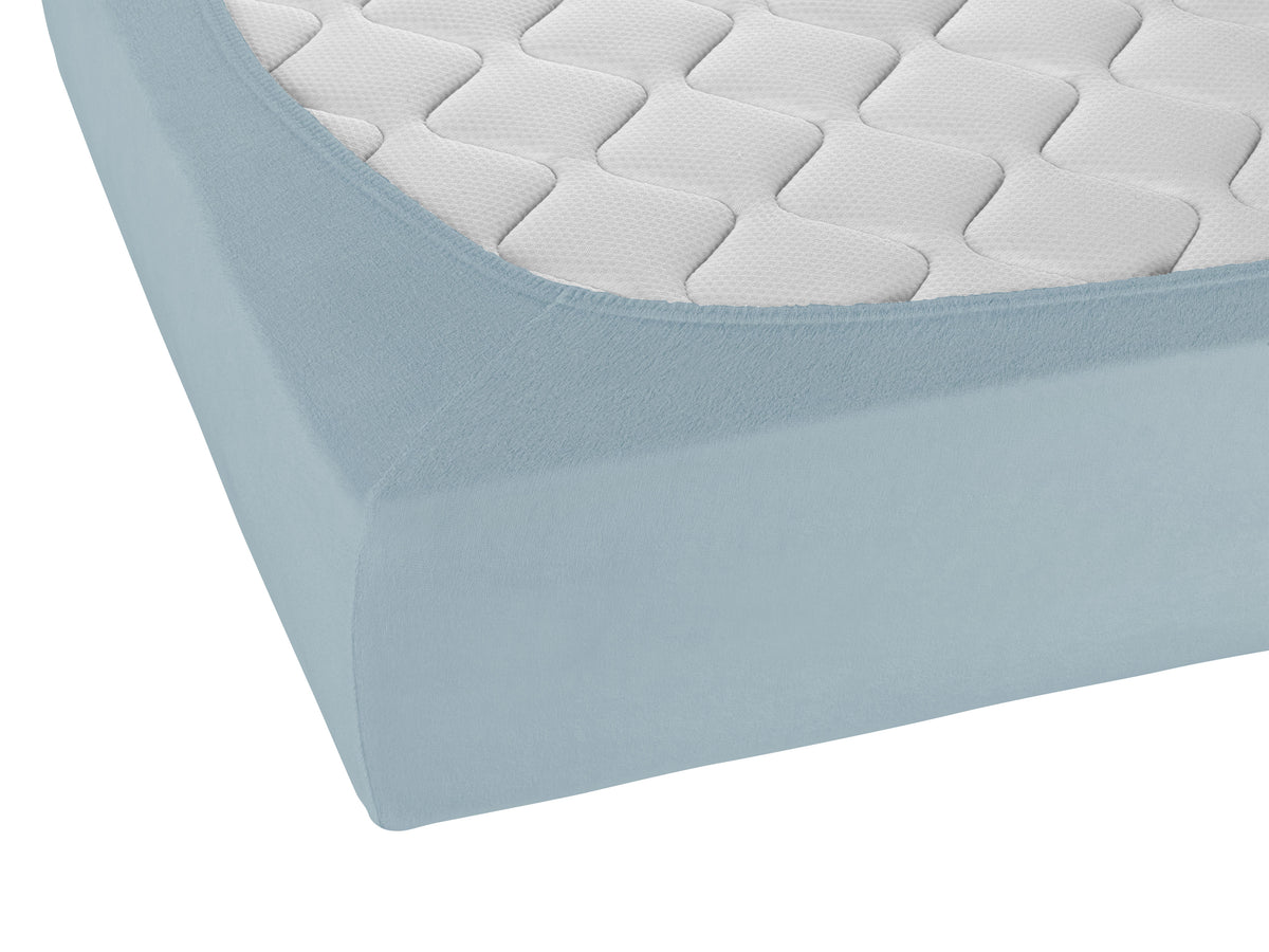 biberna Frottee-Stretch Spannbetttuch – Detailaufnahme