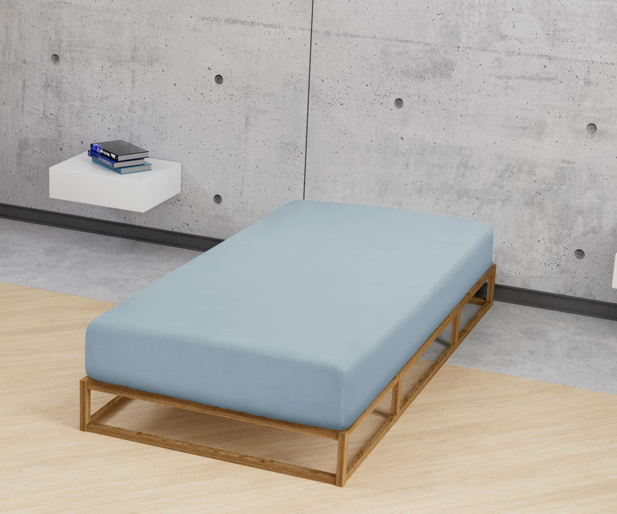 biberna Frottee-Stretch Spannbetttuch – Detailaufnahme