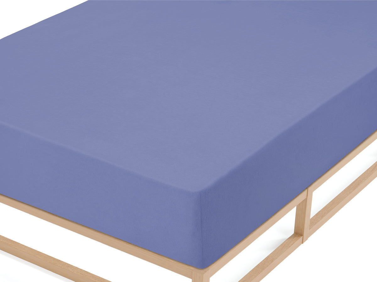 biberna Frottee-Stretch Spannbetttuch – Detailaufnahme