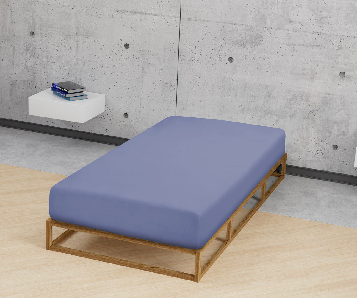 biberna Frottee-Stretch Spannbetttuch – Detailaufnahme