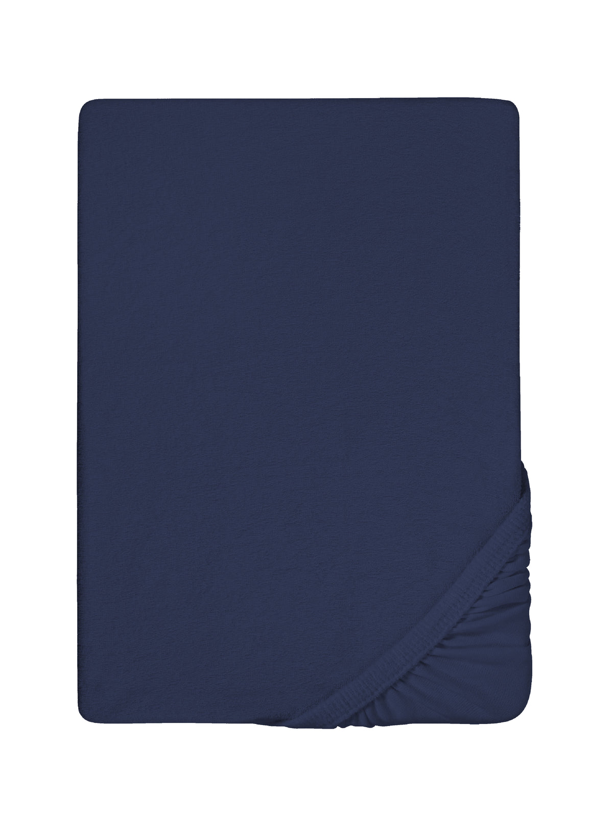 biberna Frottee-Stretch Spannbetttuch Marine