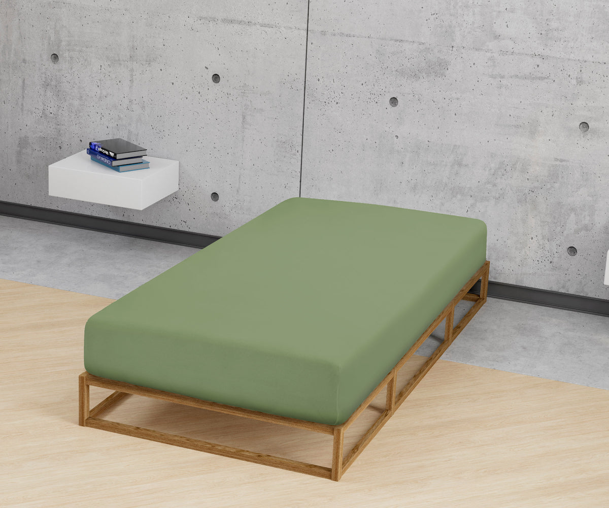 biberna Frottee-Stretch Spannbetttuch – Detailaufnahme