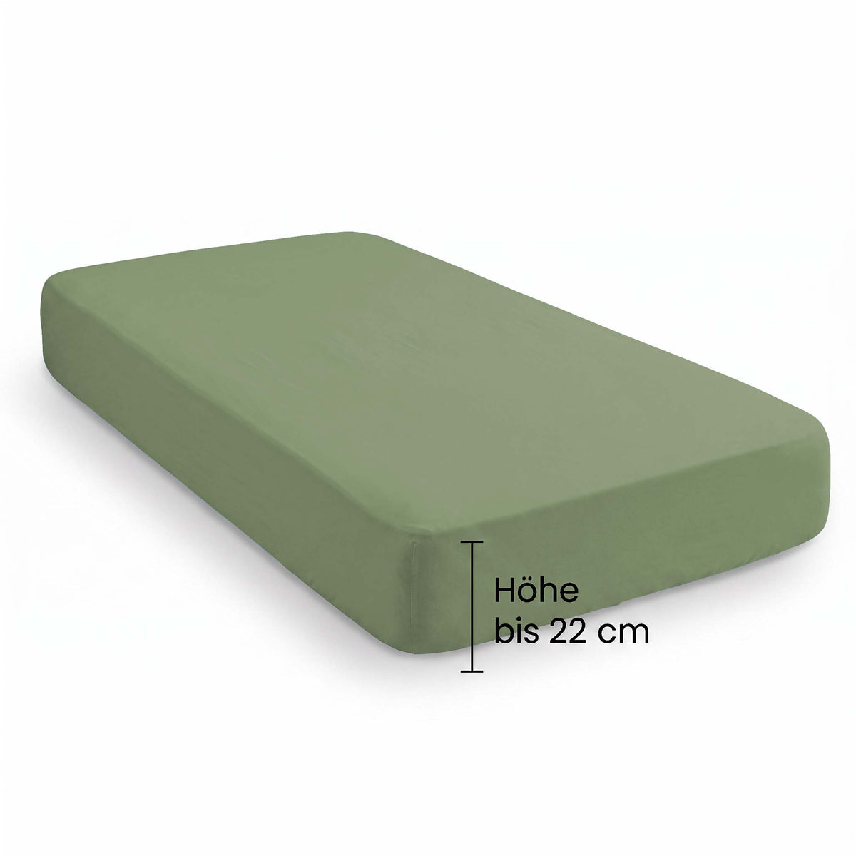 biberna Frottee-Stretch Spannbetttuch – Steghöhe
