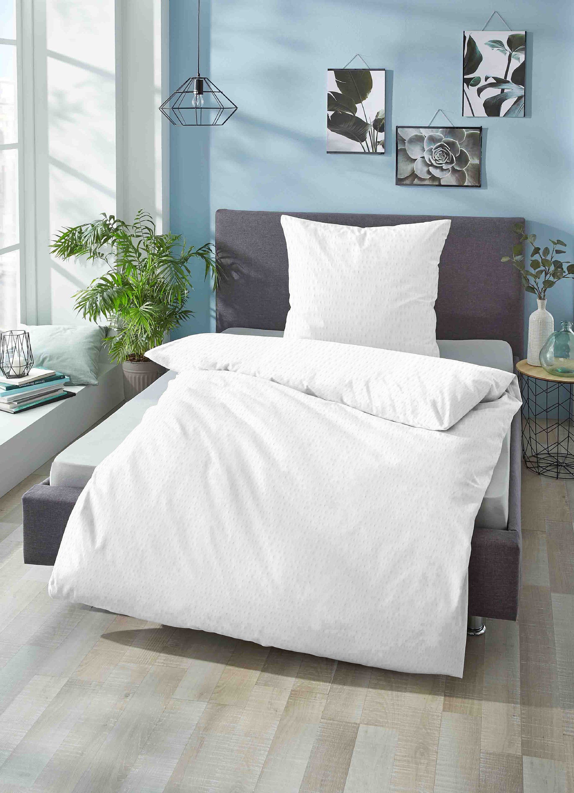 Sleep & Protect Seersucker Bettwäsche – Seersucker Qualität – weiche Bettwäsche
