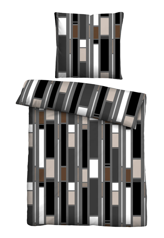 Castell Baumwoll Renforce Bettwäsche Anthrazit