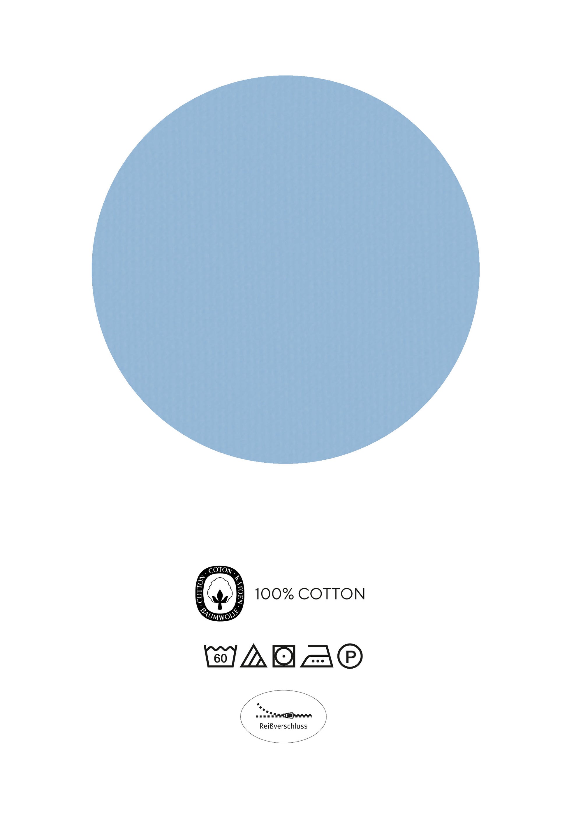 biberna Linon Bettwäsche Azurblau – Produktdetail