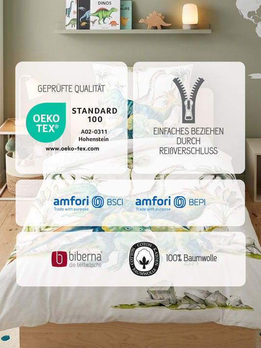biberna Linon Bettwäsche Perlmutt – Produktdetail