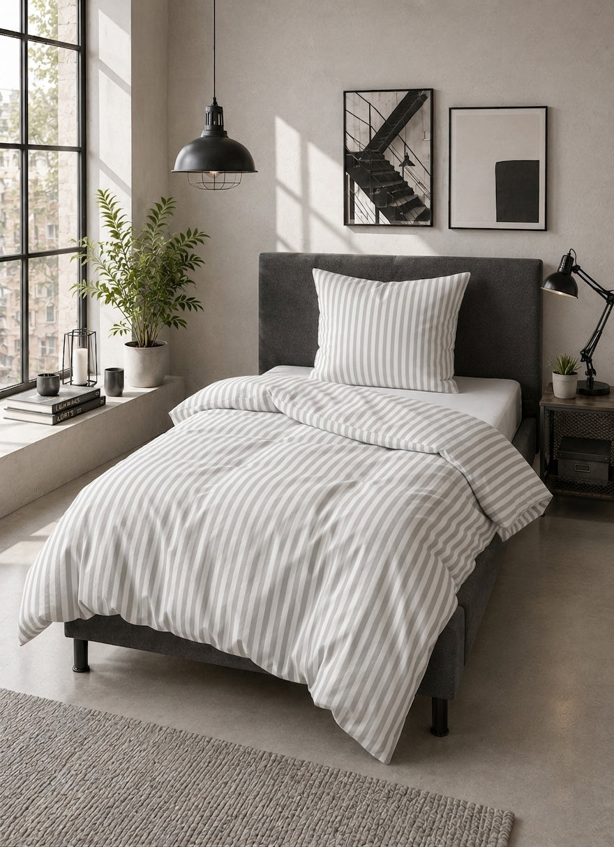 Castell Jersey Bettwäsche Grau – Produktdetail