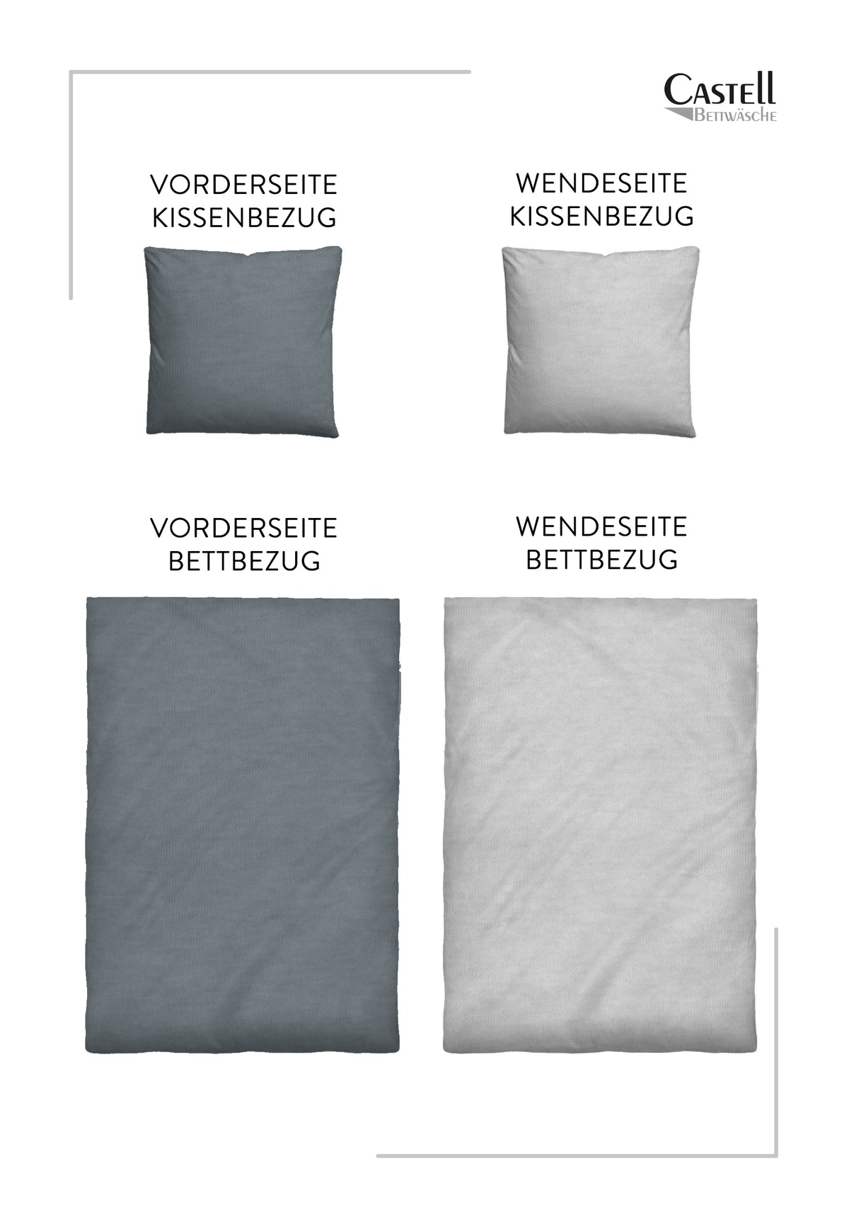 Castell Jersey Bettwäsche Titanium – Produktdetail