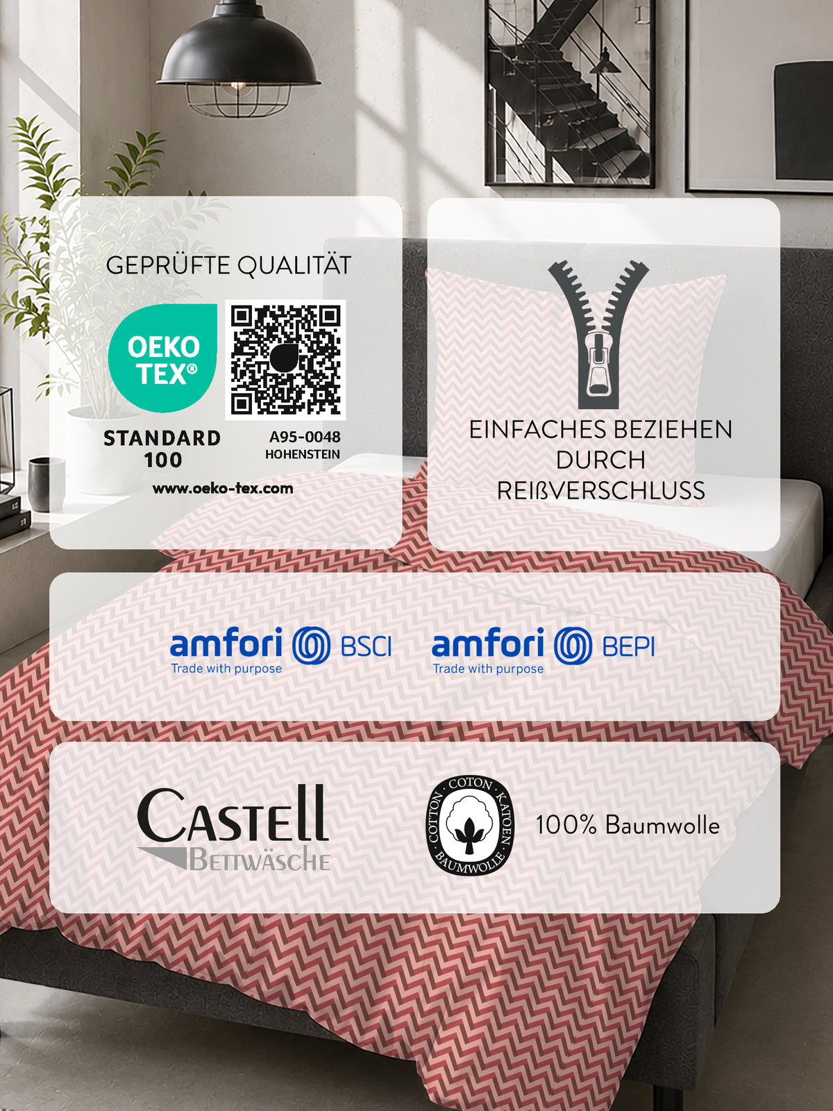 Castell Jersey Bettwäsche Gold – Produktdetail