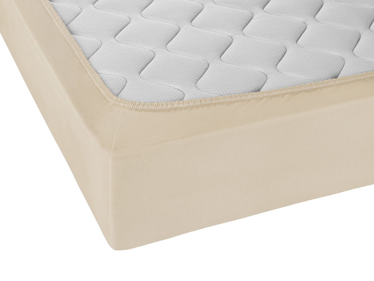 Castell Jersey-Stretch Spannbetttuch – Detailaufnahme