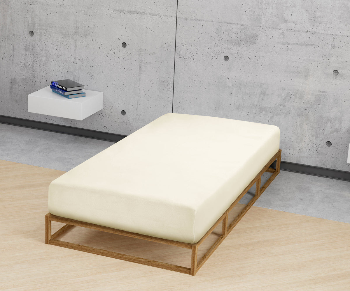 Castell Jersey-Stretch Spannbetttuch – Detailaufnahme