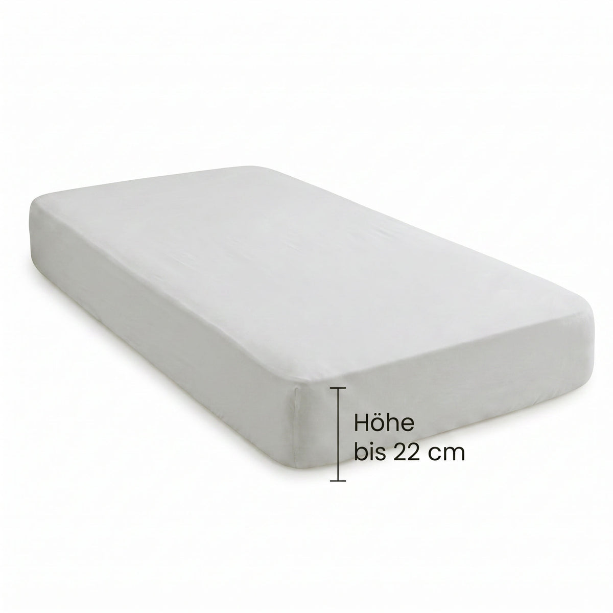 biberna Feinjersey Spannbetttuch – Steghöhe