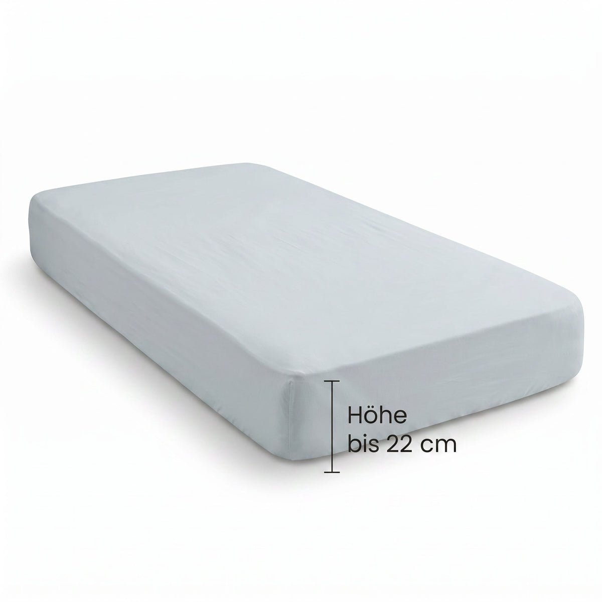 biberna Feinjersey Spannbetttuch – Steghöhe