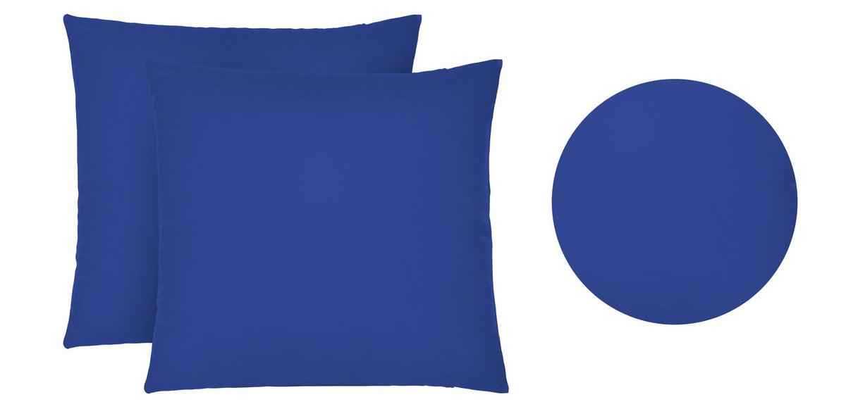 biberna Feinjersey Doppelpack Kissenbezug Saphir – Stoffmuster