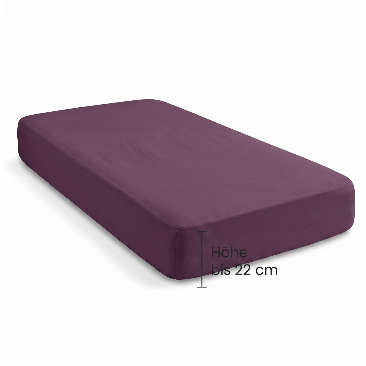 biberna Feinjersey Spannbetttuch – Steghöhe