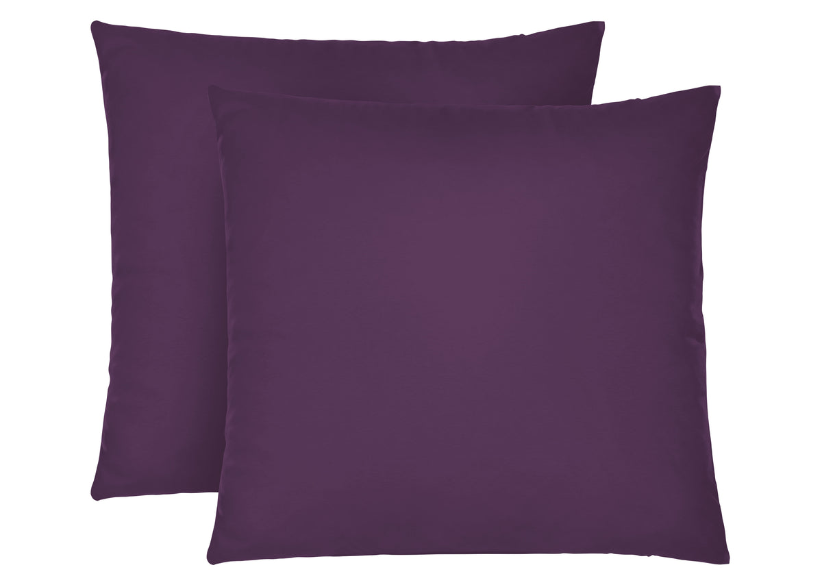 biberna Feinjersey Doppelpack Kissenbezug Dunkel Violett