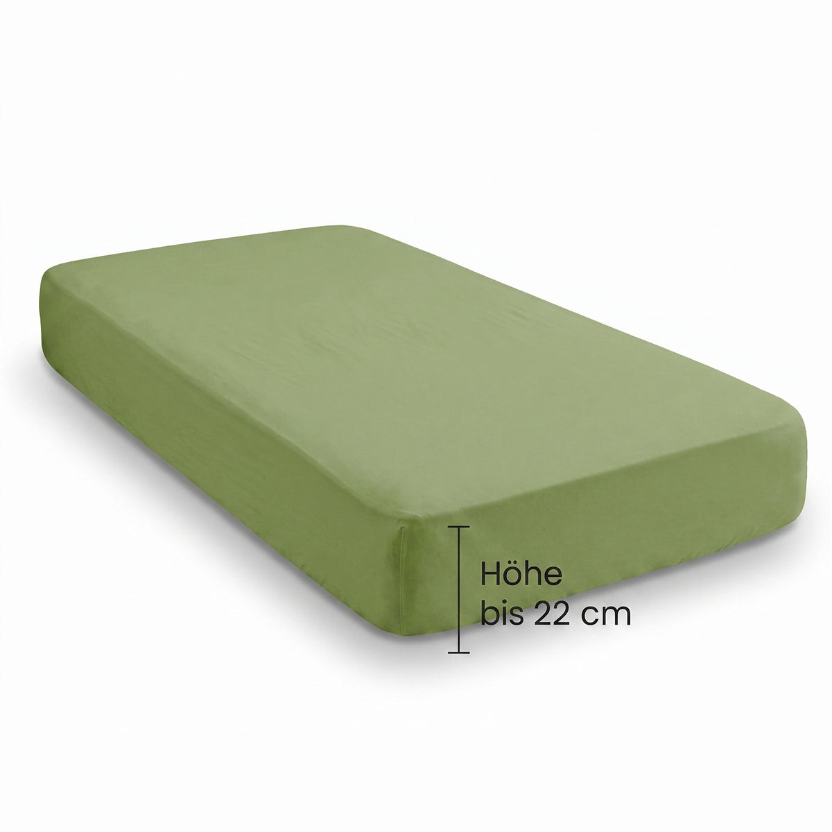 biberna Feinjersey Spannbetttuch – Steghöhe