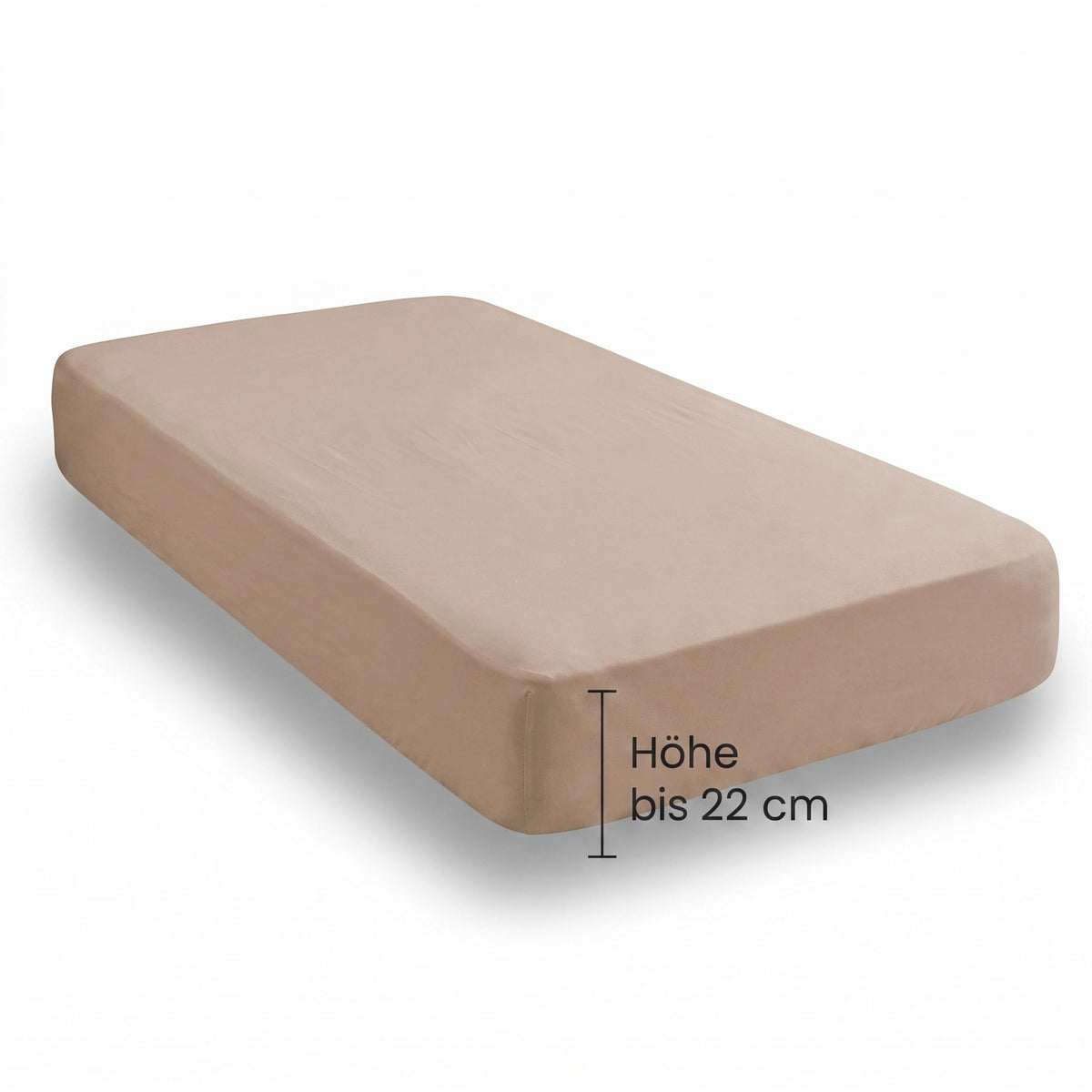 biberna Feinjersey Spannbetttuch – Steghöhe