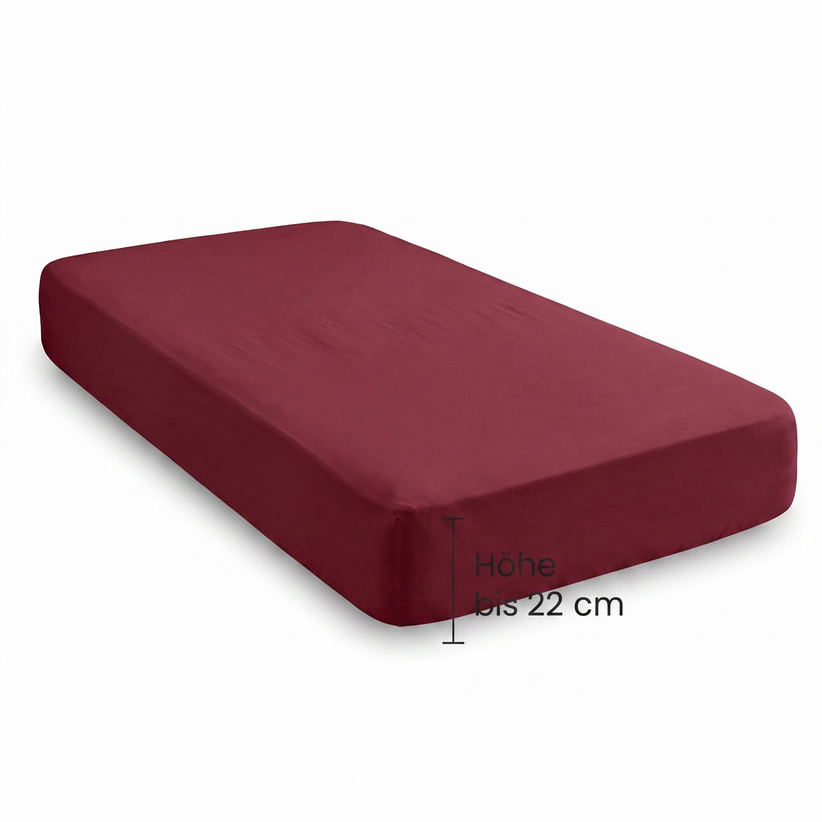 biberna Feinjersey Spannbetttuch – Steghöhe
