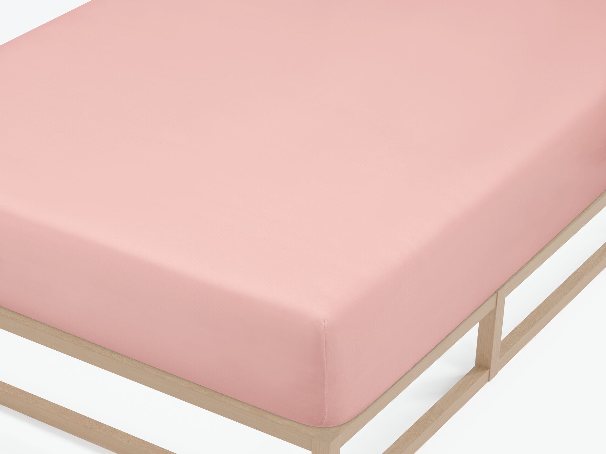 Sleep & Protect Feinjersey Spannbetttuch Koralle – Detailaufnahme