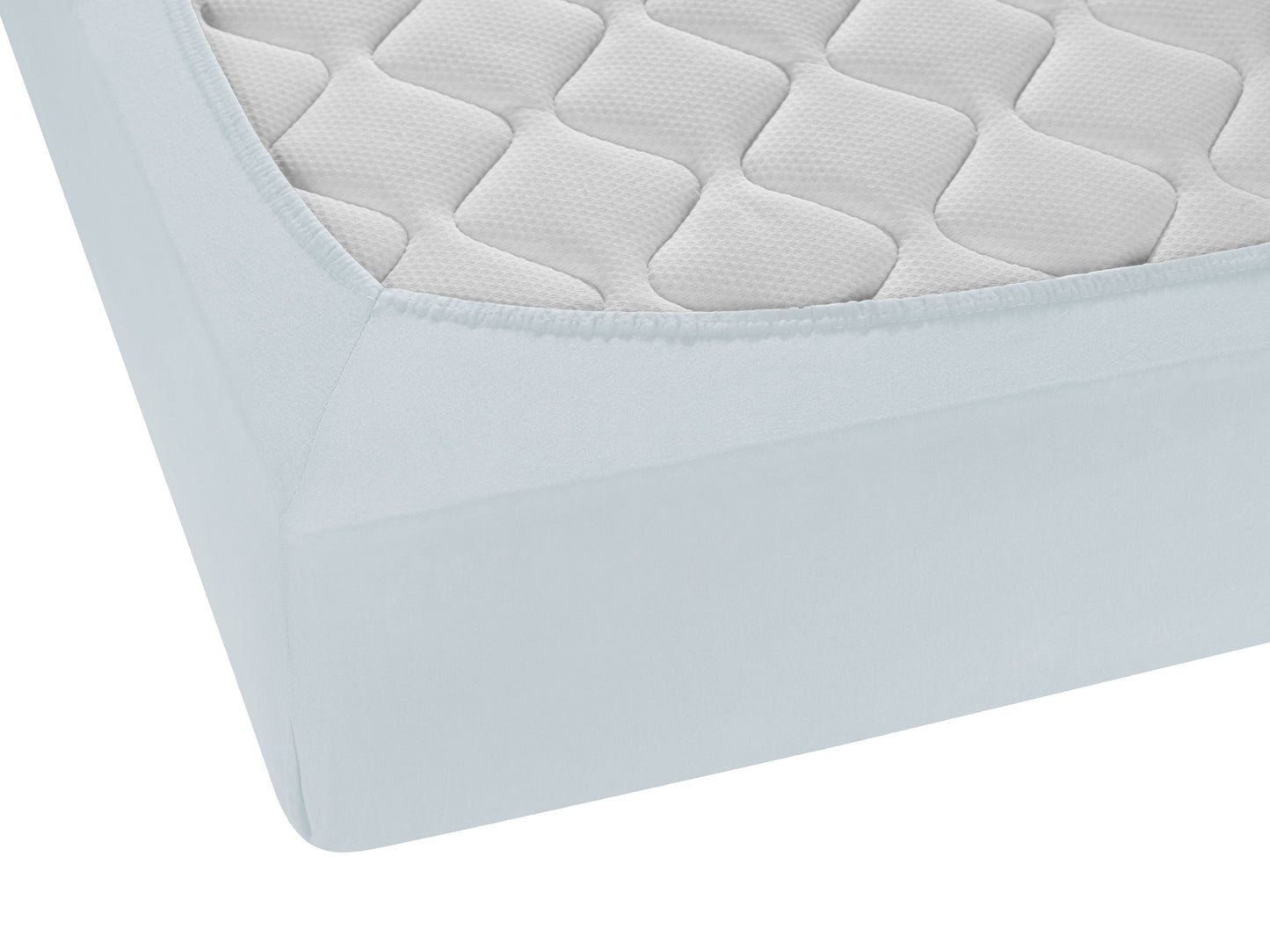 Sleep & Protect Feinjersey Spannbetttuch – Detailaufnahme