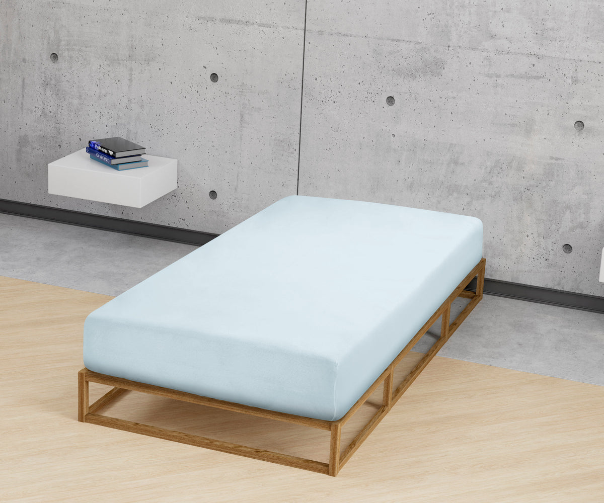 Sleep & Protect Feinjersey Spannbetttuch – Detailaufnahme