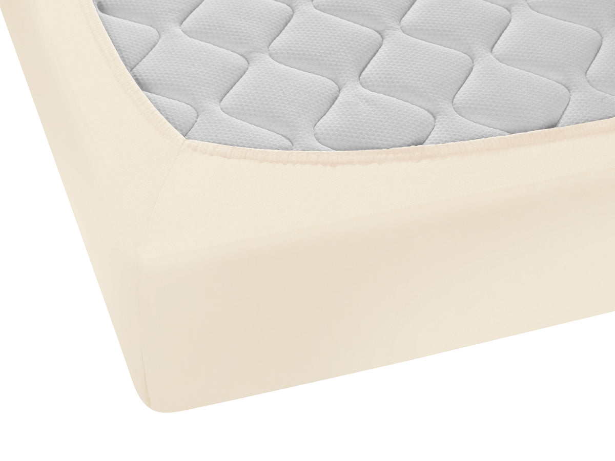 Sleep & Protect Feinjersey Spannbetttuch – Detailaufnahme