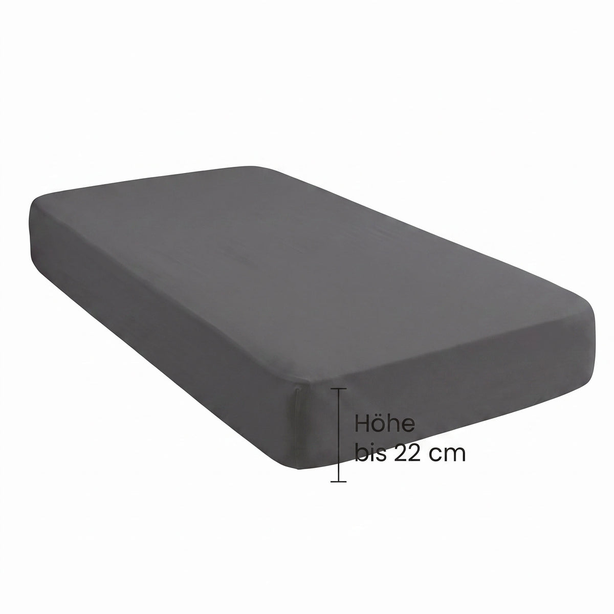 biberna Jersey Spannbetttuch – Steghöhe