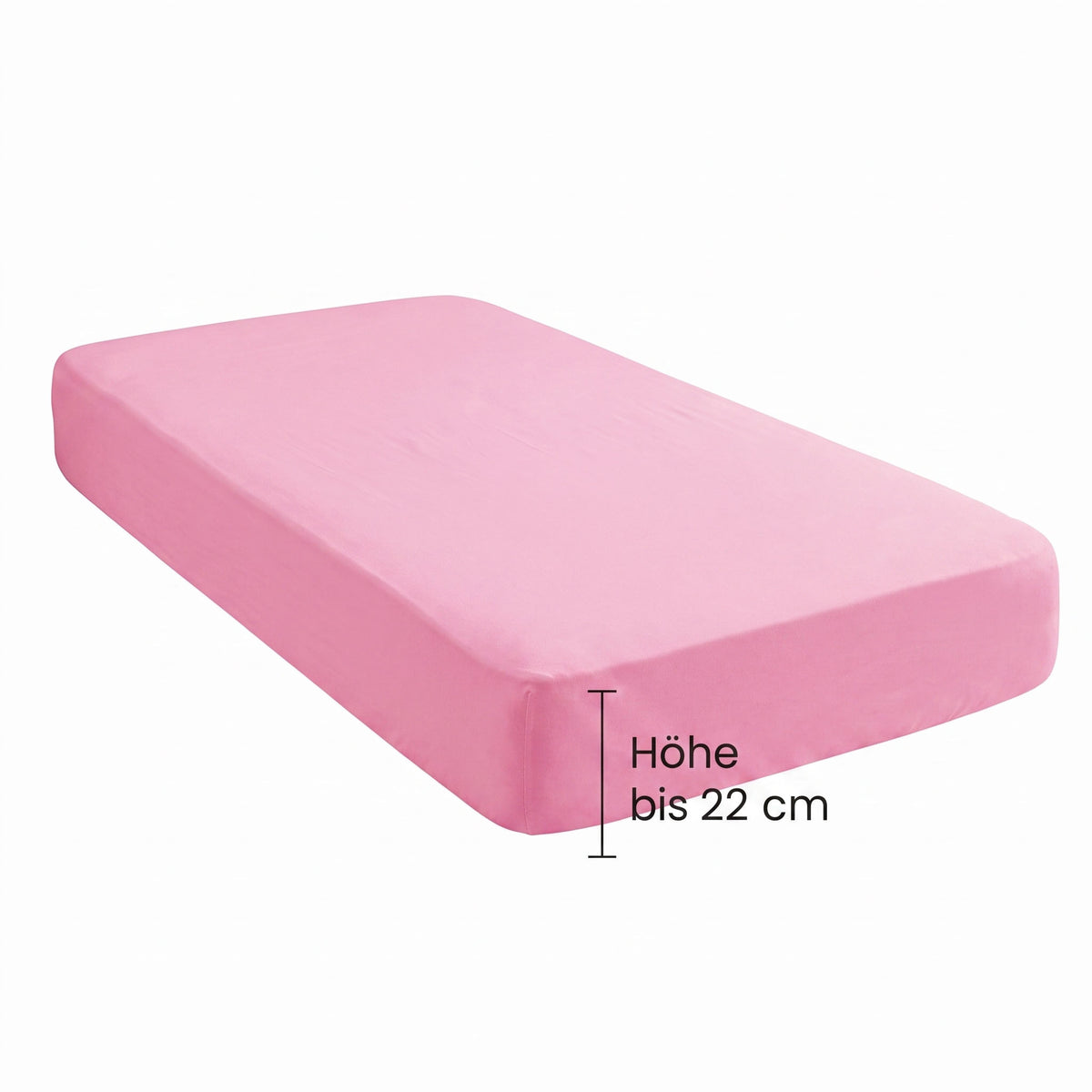 biberna Jersey Spannbetttuch – Steghöhe