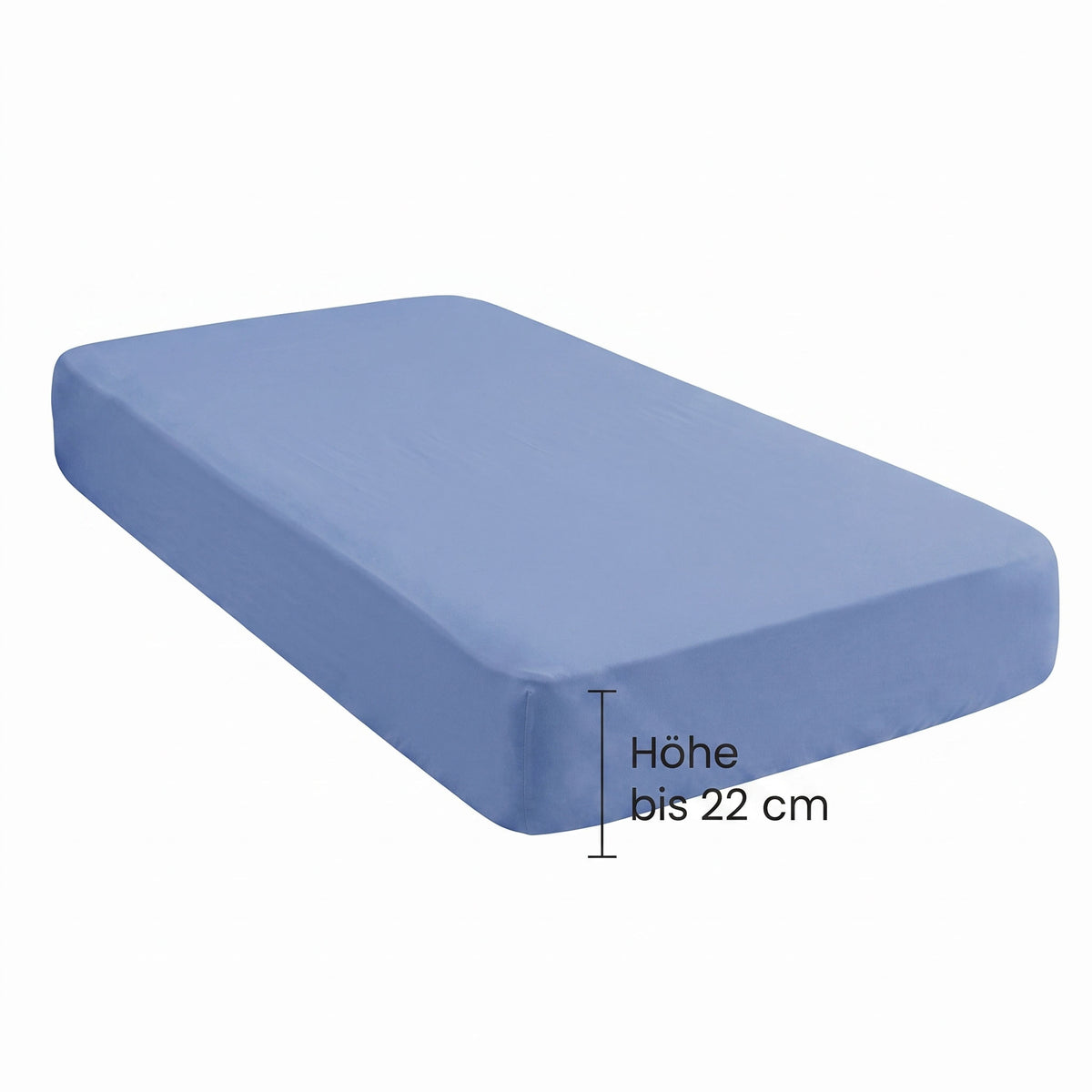 biberna Jersey Spannbetttuch – Steghöhe