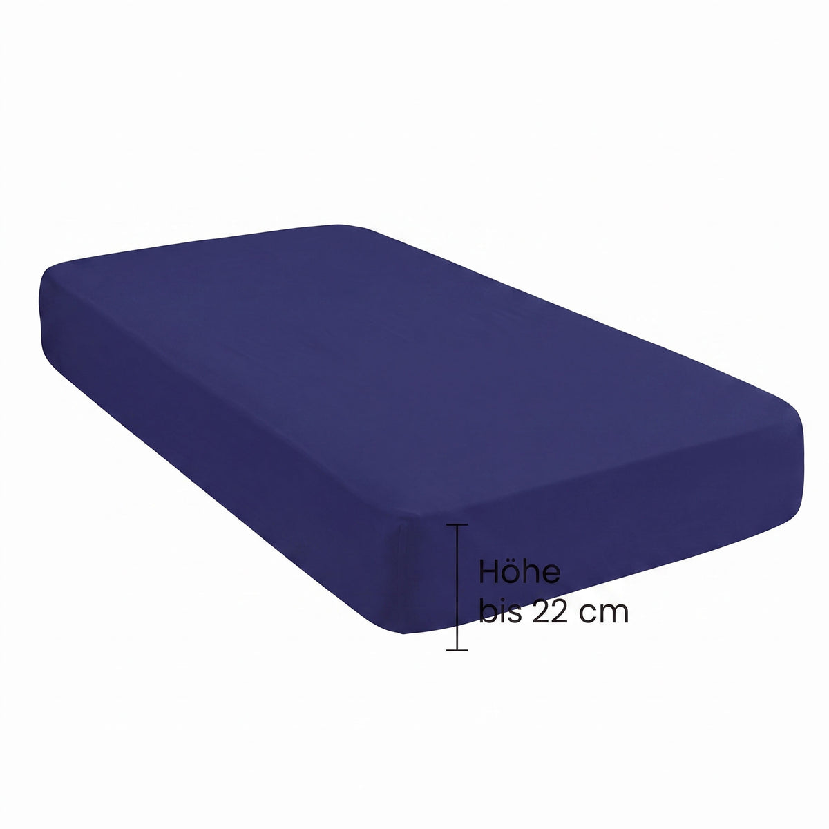 biberna Jersey Spannbetttuch – Steghöhe