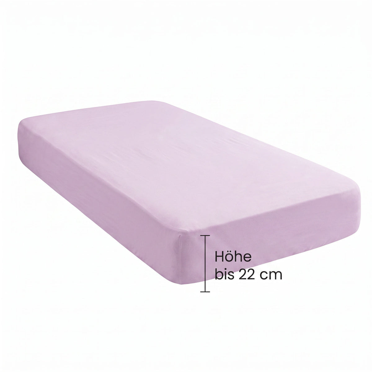 biberna Jersey Spannbetttuch – Steghöhe