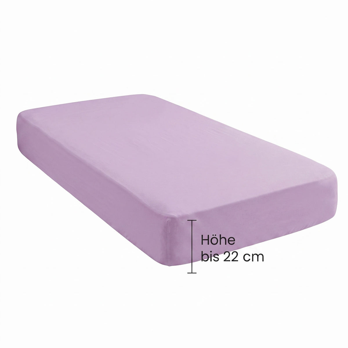 biberna Jersey Spannbetttuch – Steghöhe