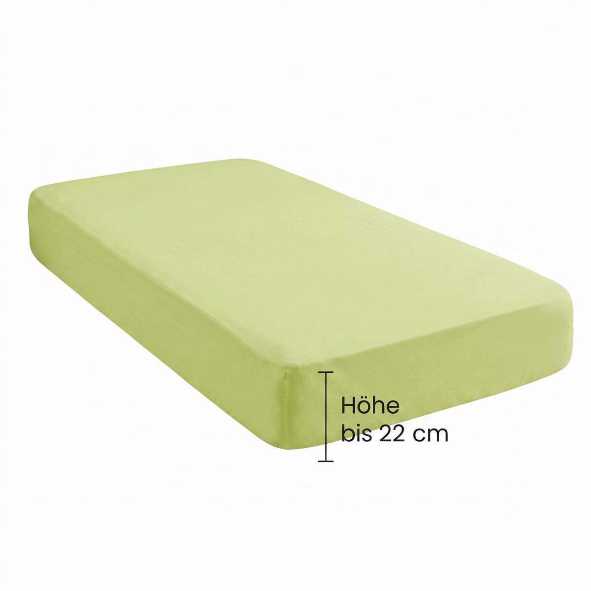 biberna Jersey Spannbetttuch – Steghöhe